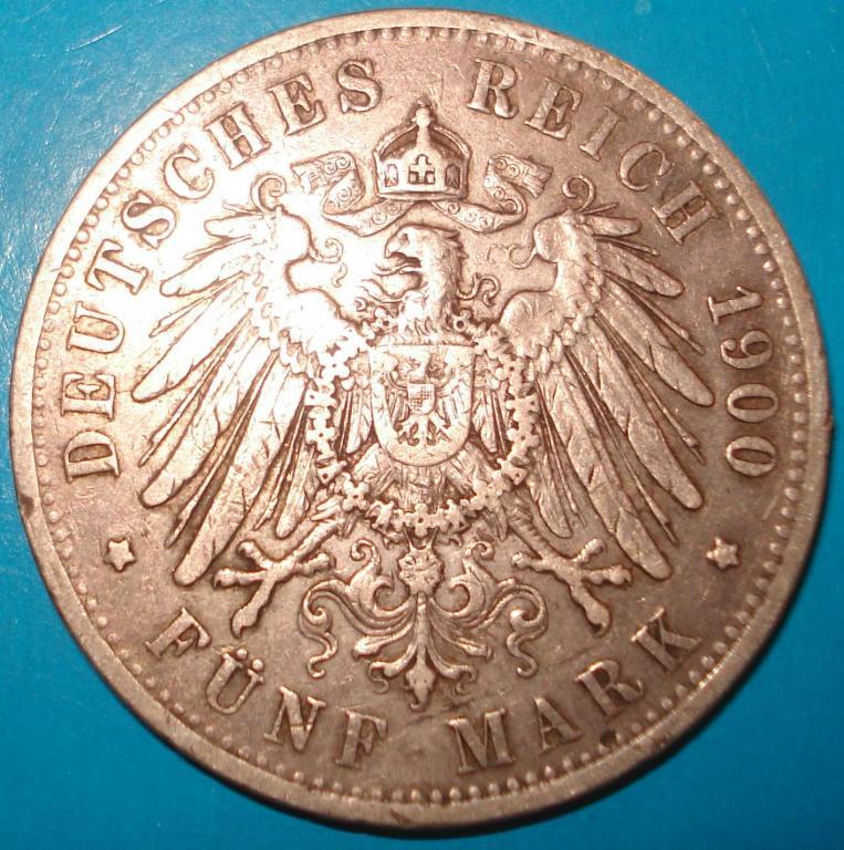 5 марок 1900 года, серебро 2