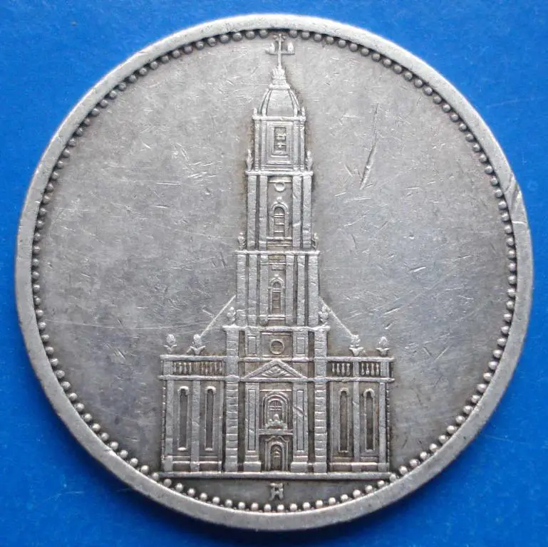 5 марок 1935 А Кирха