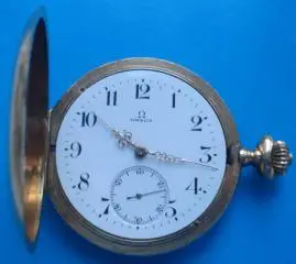 Часы карманные Омега золото общий вес 106,75 грамм