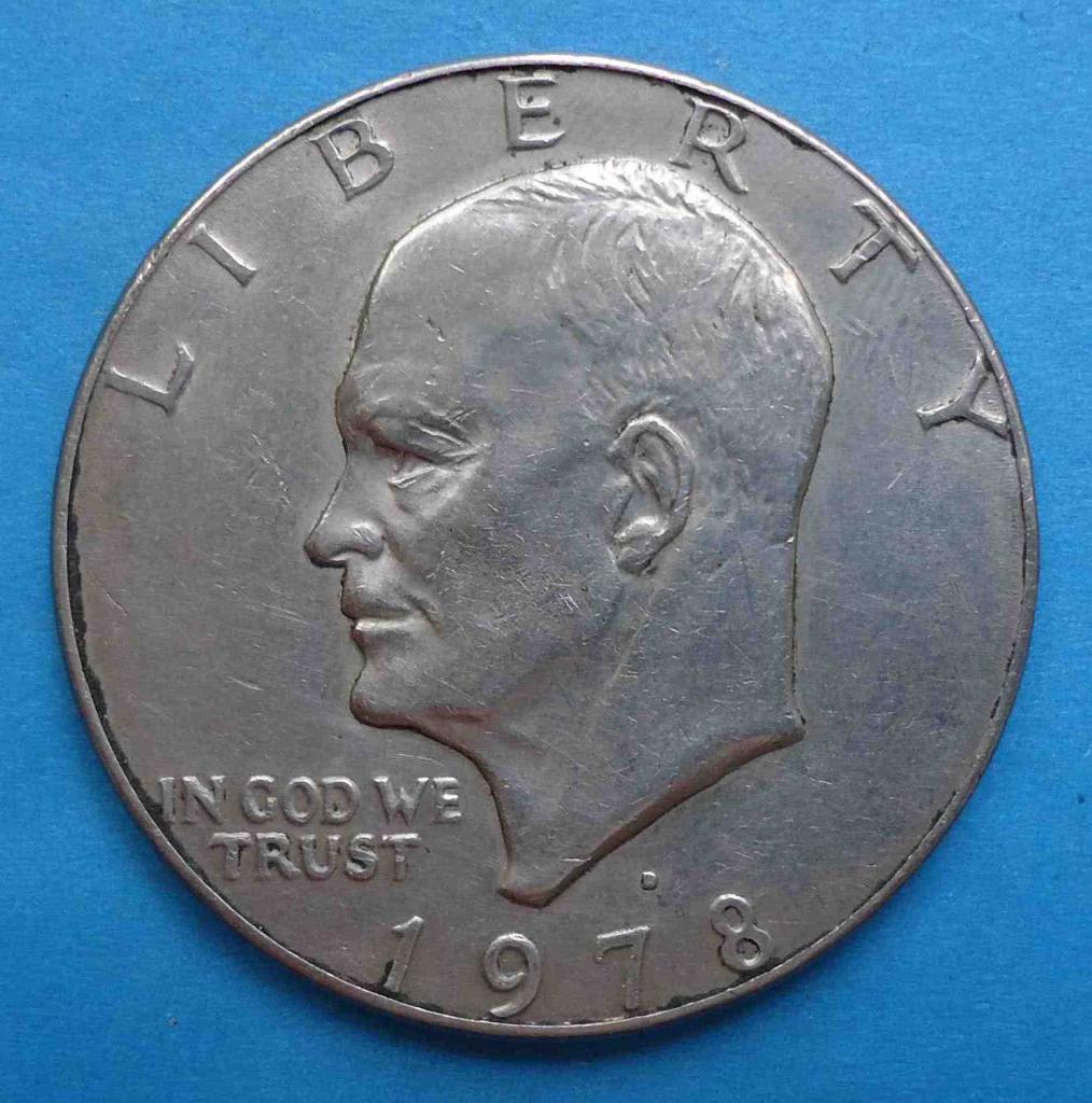 монета 1 доллар США 1978 год