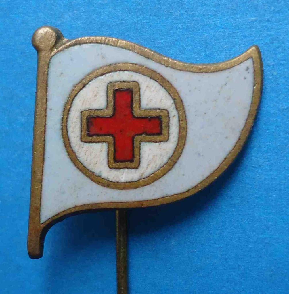 Членский знак Общества Красного креста флаг 1