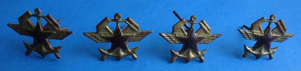 Эмблема войск СССР Железнодорожные войска петличные усы латунь