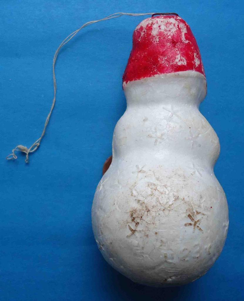 Елочная игрушка Снеговик 60-е года 1