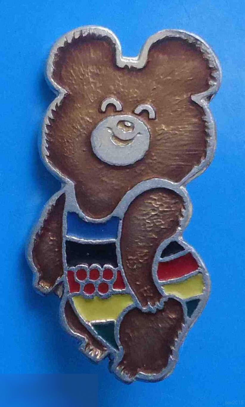 Олимпийский мишка Москва 1980 цветное трико Шахтметалл