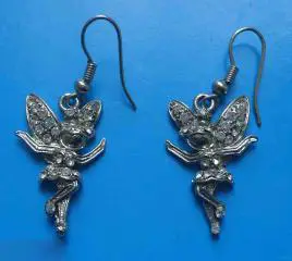 Серьги Ангелочки с камнями