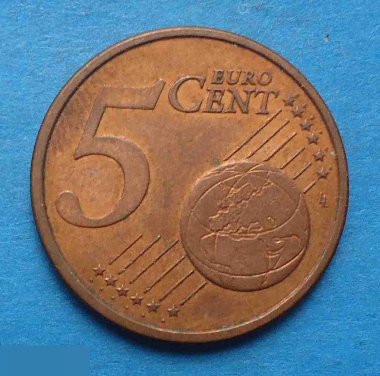 5 евро центов 2004 D