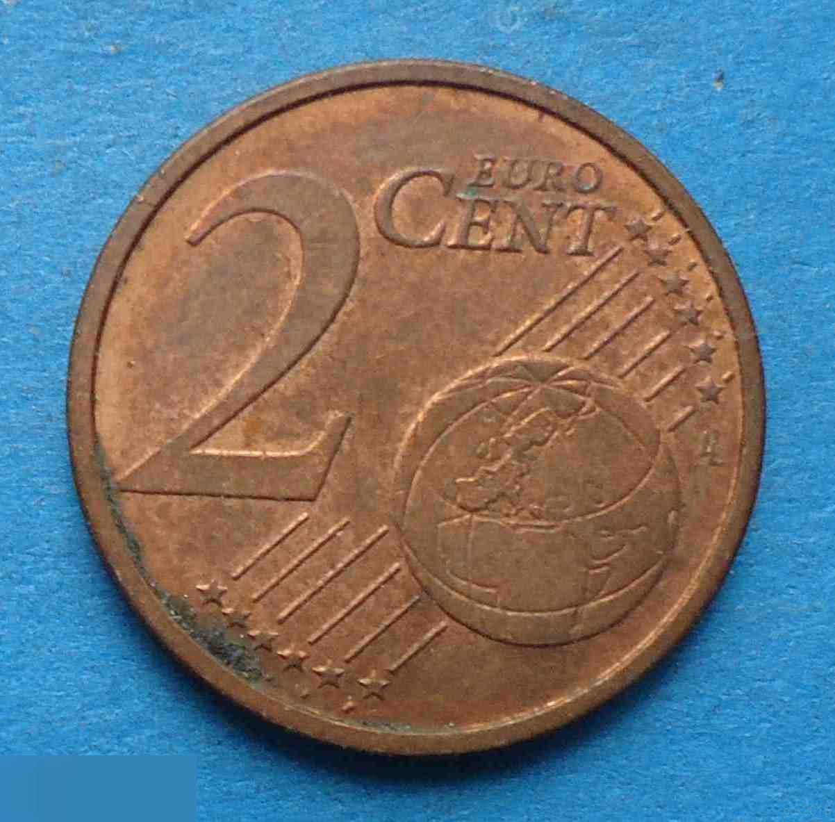 2 евро центов 2004 F