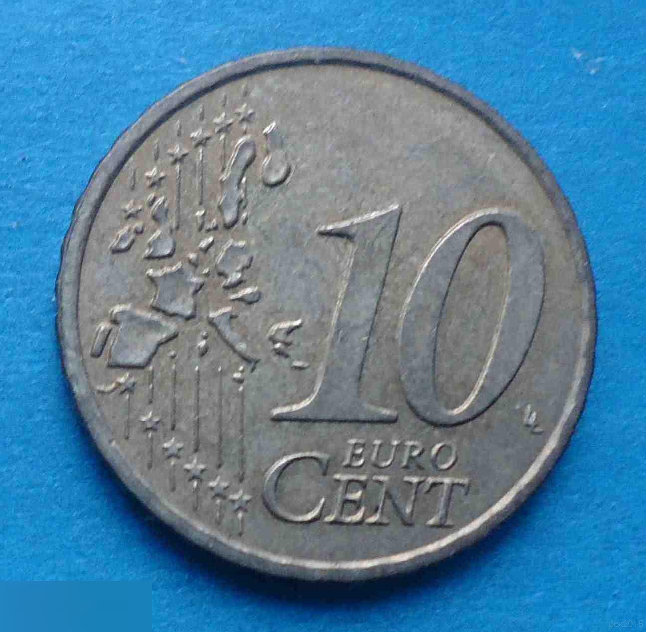 10 евро центов 2002 D