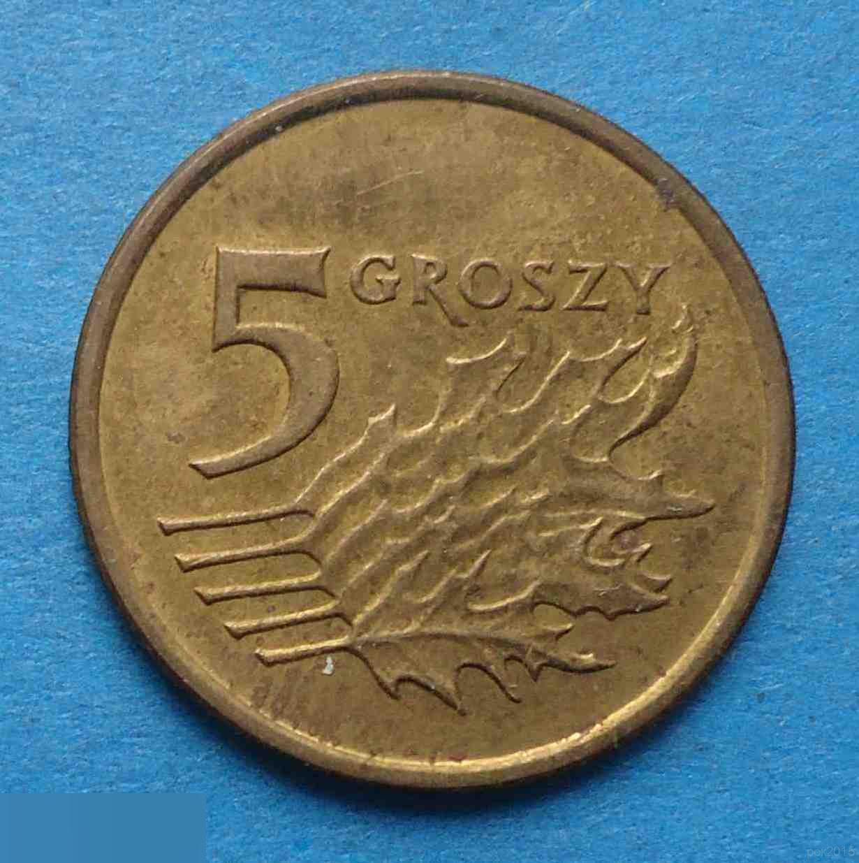 5 грош Польша 2002 год