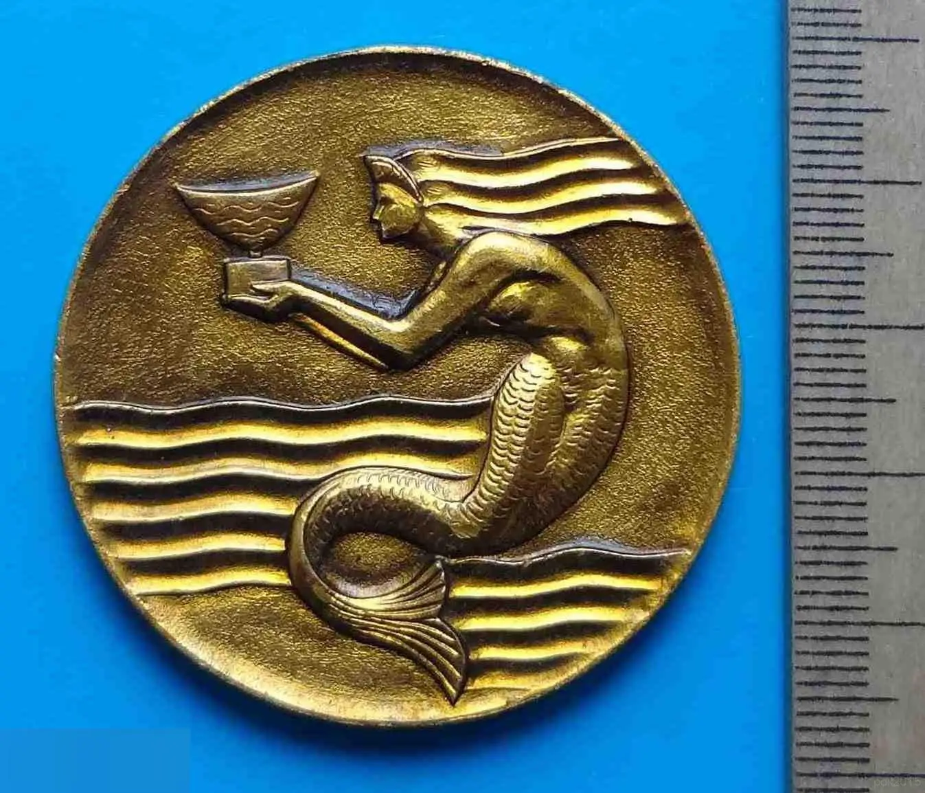 Федерация плавания СССР настольная медаль 1