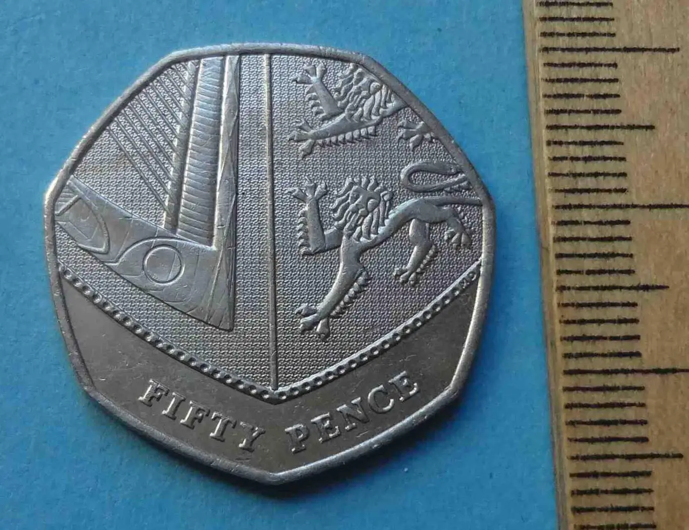 50 пенсов 2008 года Великобритания Королева Елизавета II 2