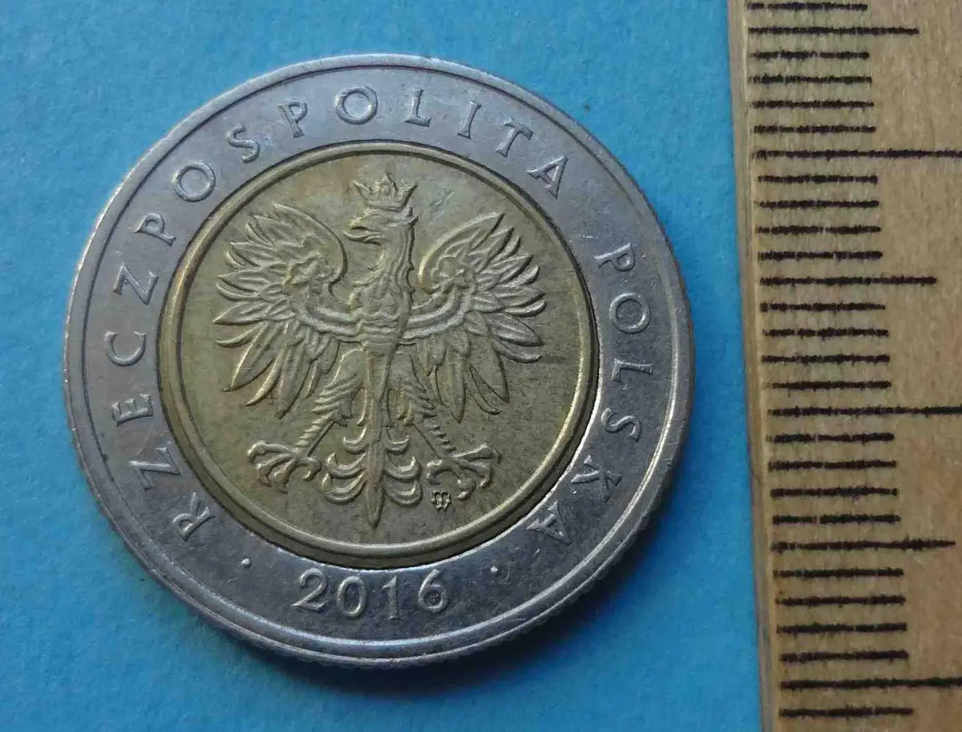 5 злотых 2016 года Польша 2