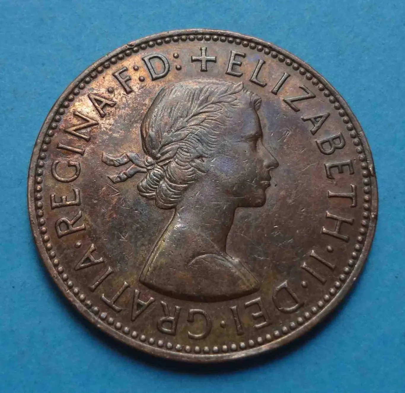 1 пенни 1963 год Великобритания