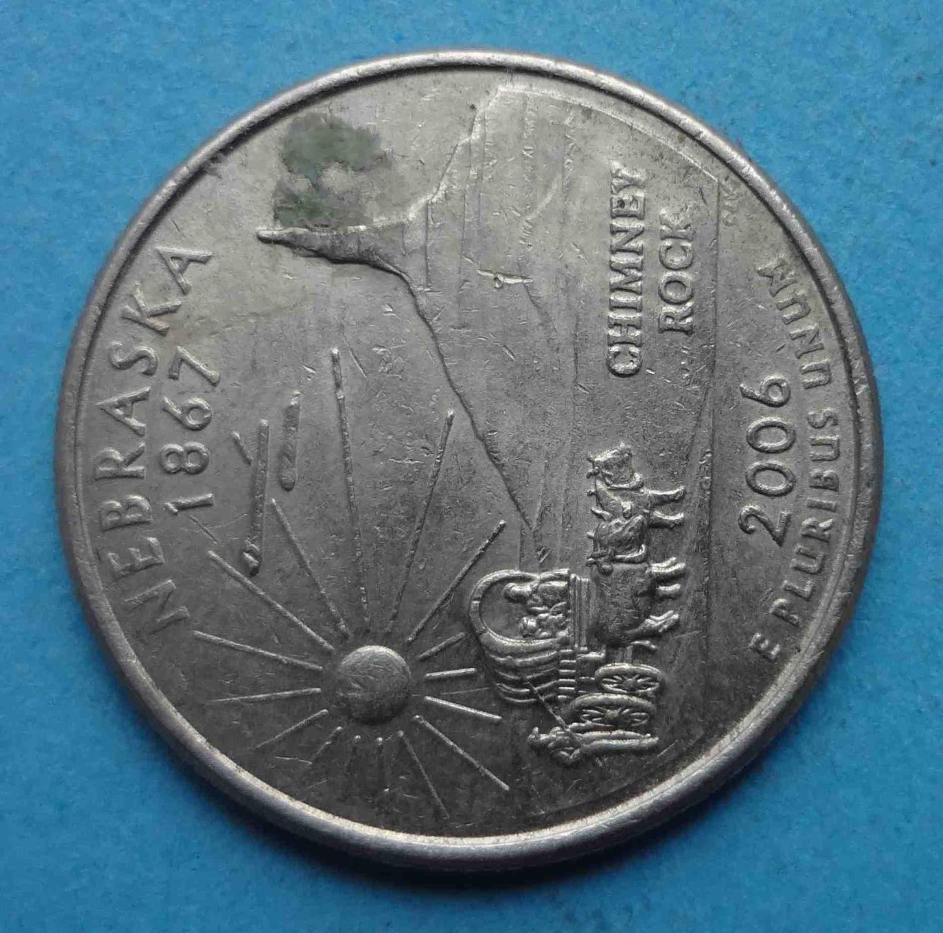США 25 центов 2006 год D Небраска 1