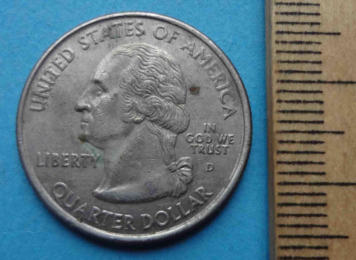 США 25 центов 2006 год D Небраска 2