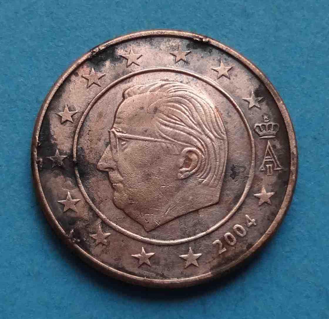 2 Евро цента 2004 года Бельгия
