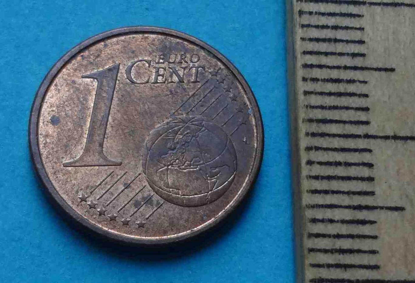 1 Евро цент 2016 года Испания 2
