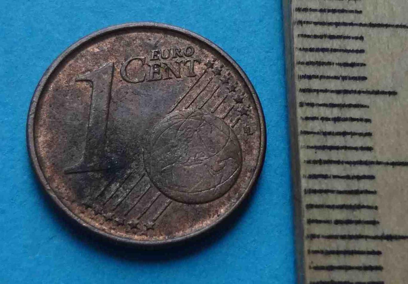 1 Евро цент 1999 года Бельгия 2