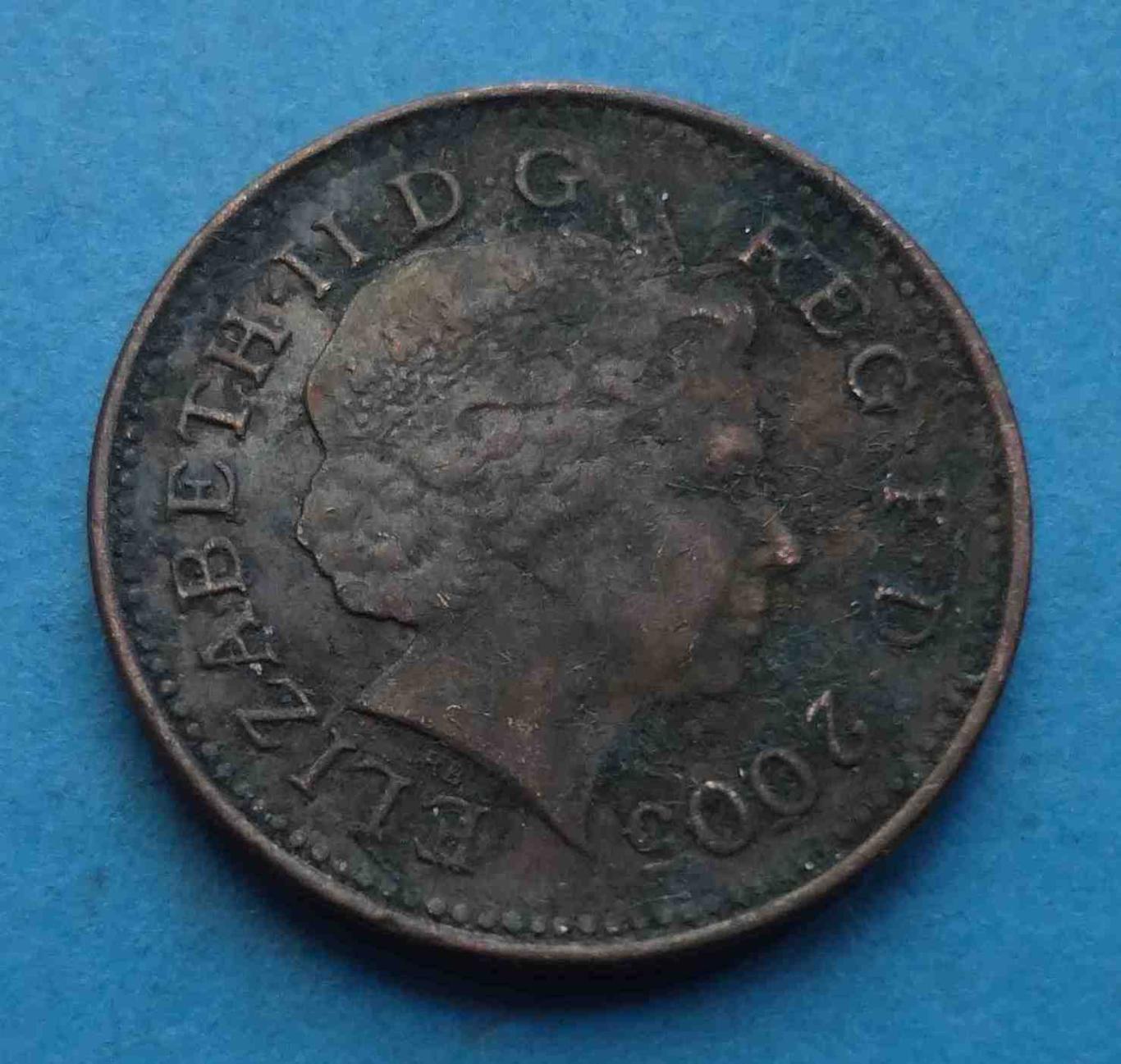 Монета 1 пенни 2005 года Великобритания (29)