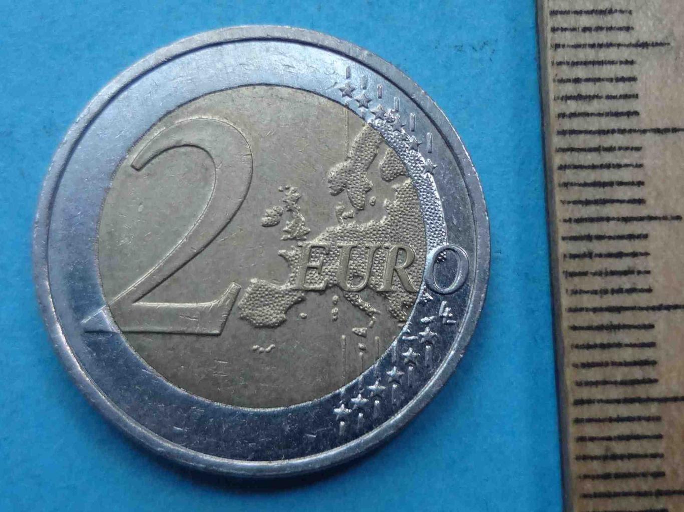 2 Евро 2000 Германия Коленопреклонение в Варшаве (36) 1