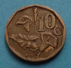 10 центов 1994 год ЮАР (38)