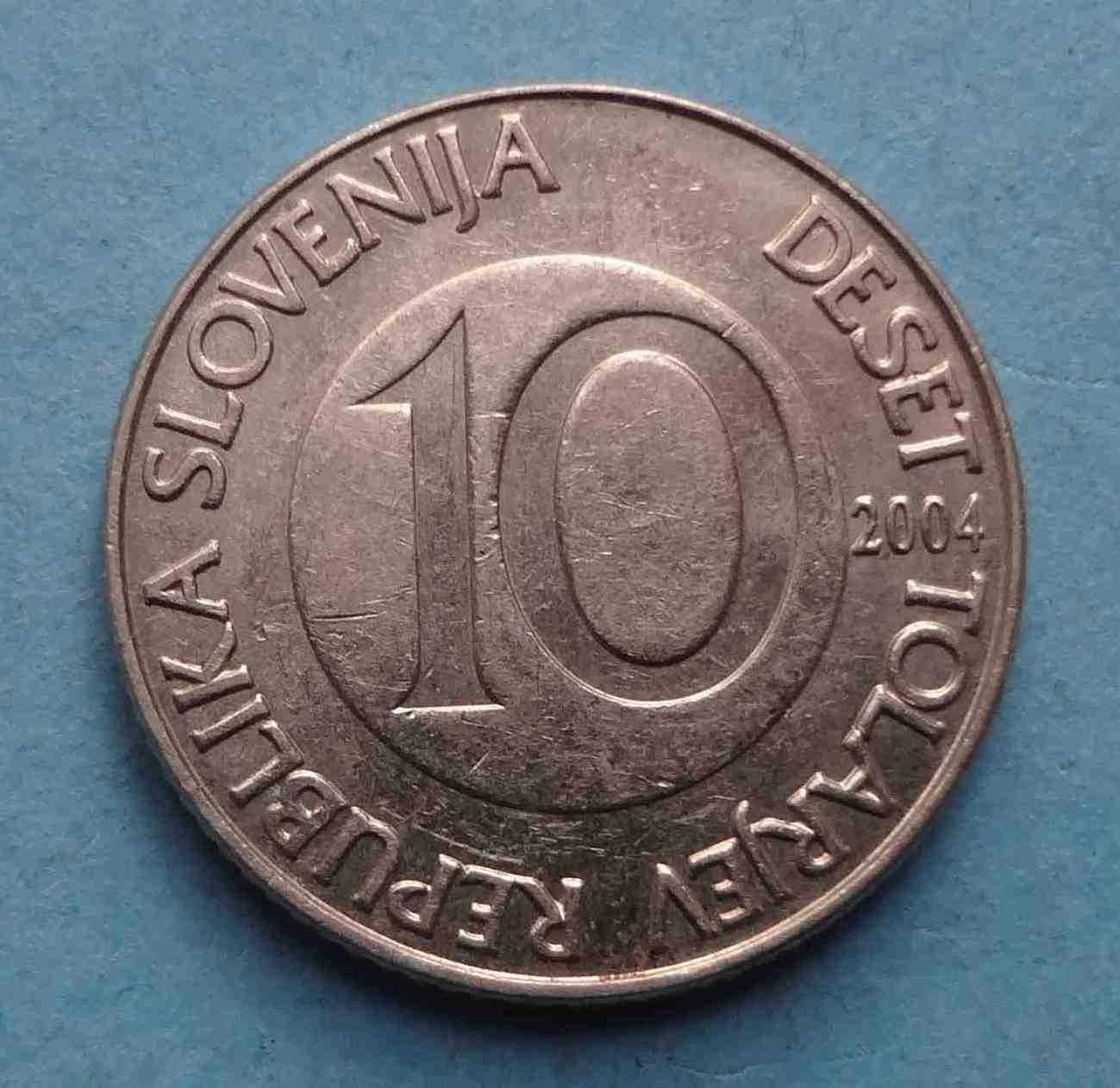 10 толаров 2004 год Словения (39)