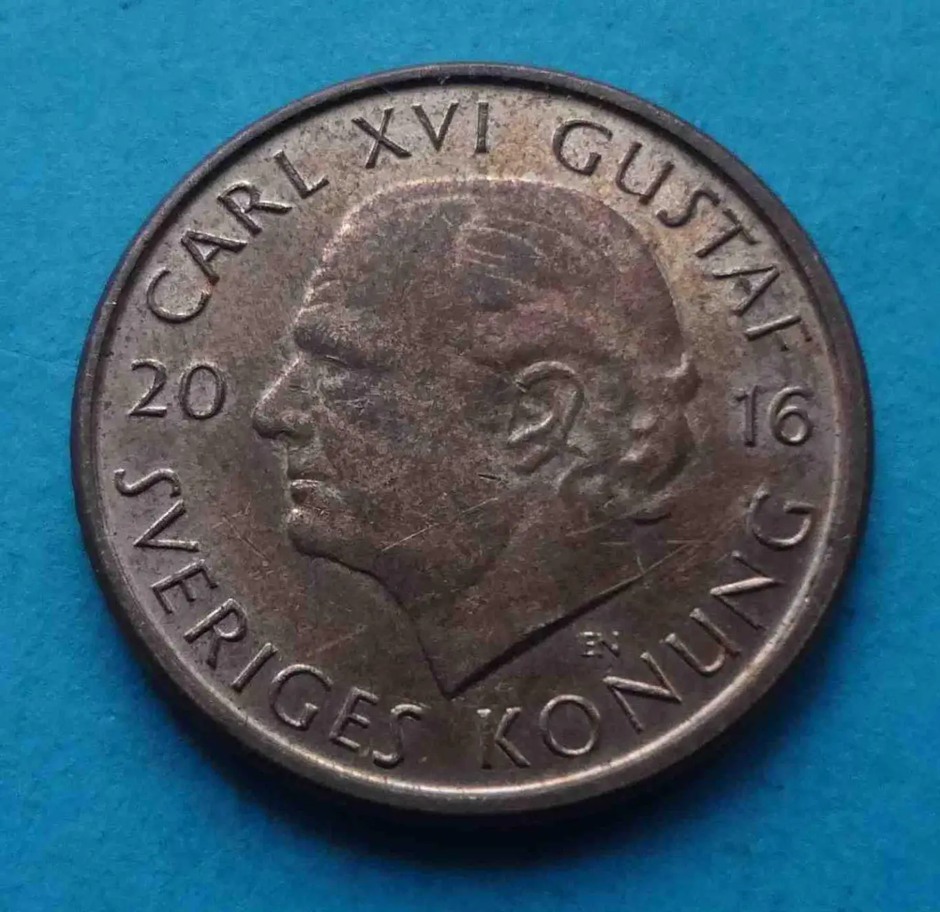 1 крона 2016 года Швеция (54)