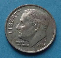 1 дайм (10 центов) 2013 года США (55)