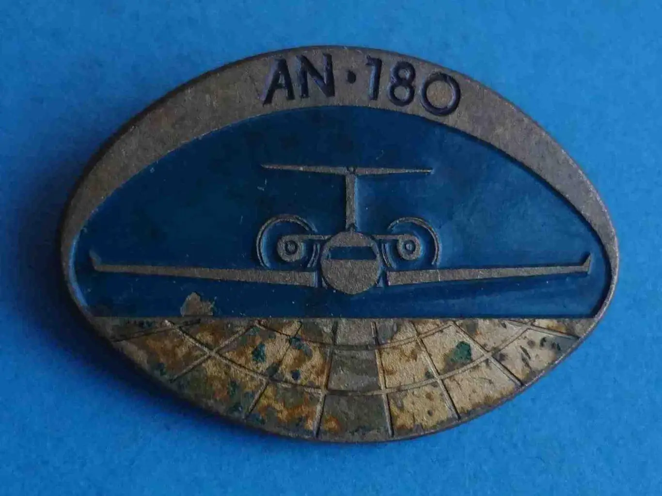 Самолет АН 180 авиация синий тяжелый (56)