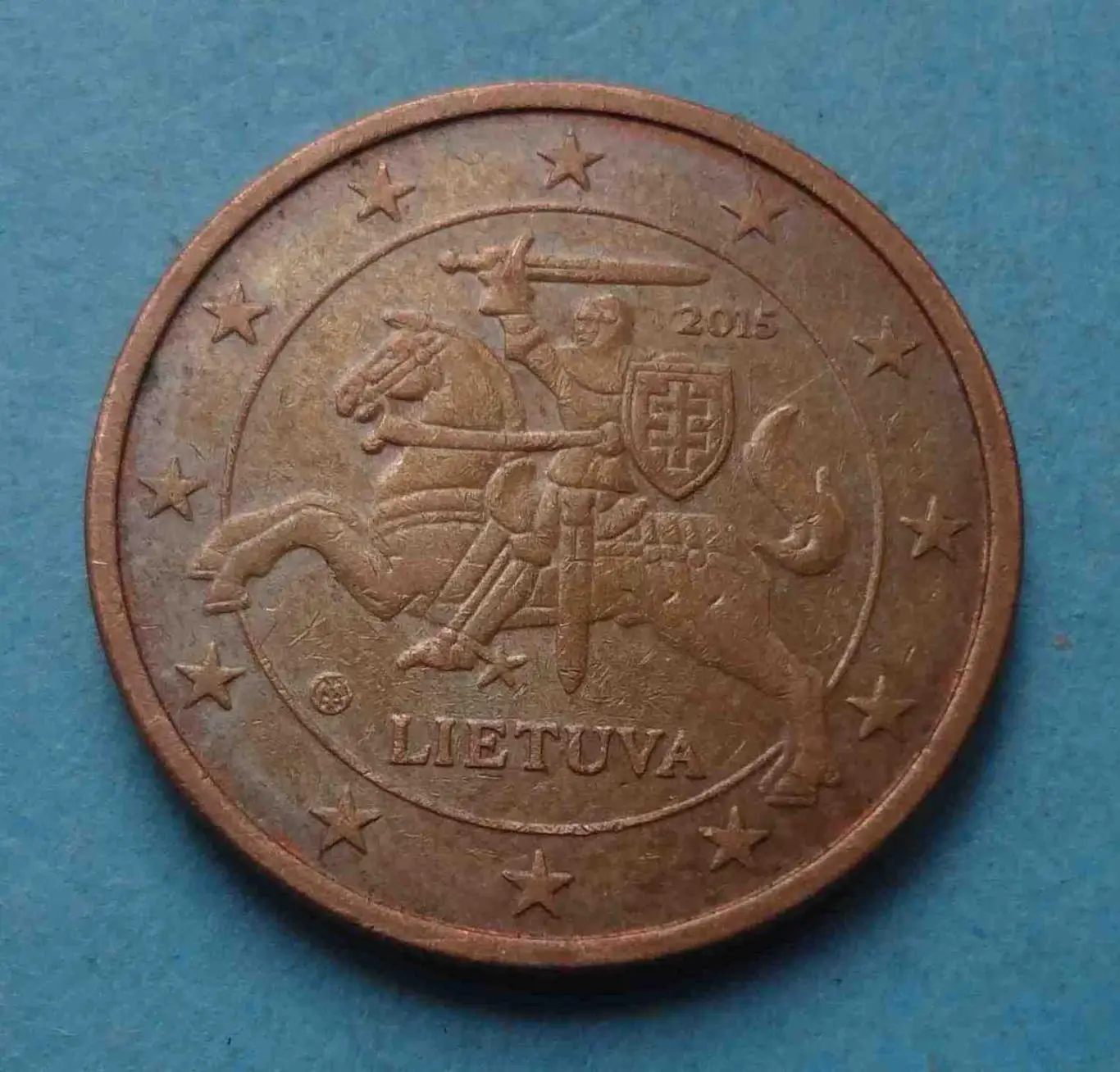 5 Евро центов 2015 года Литва (56)