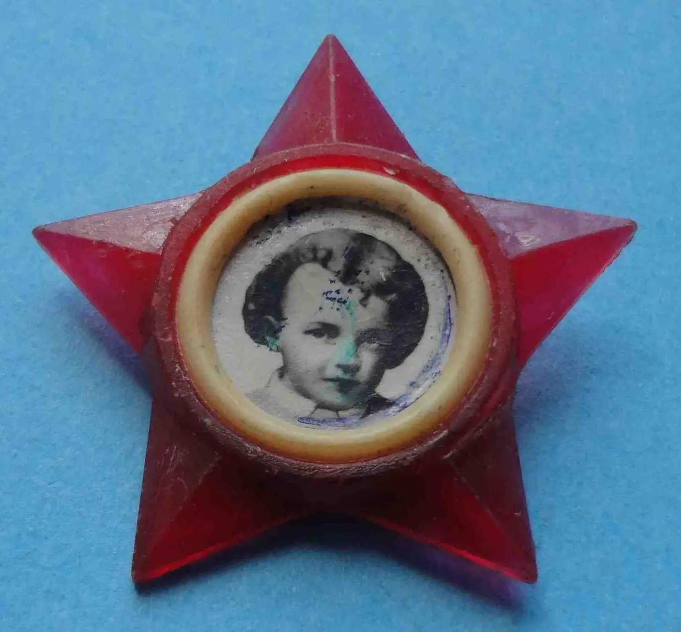 Октябренок членский знак звездочка Ленин клеймо Полонина (57)