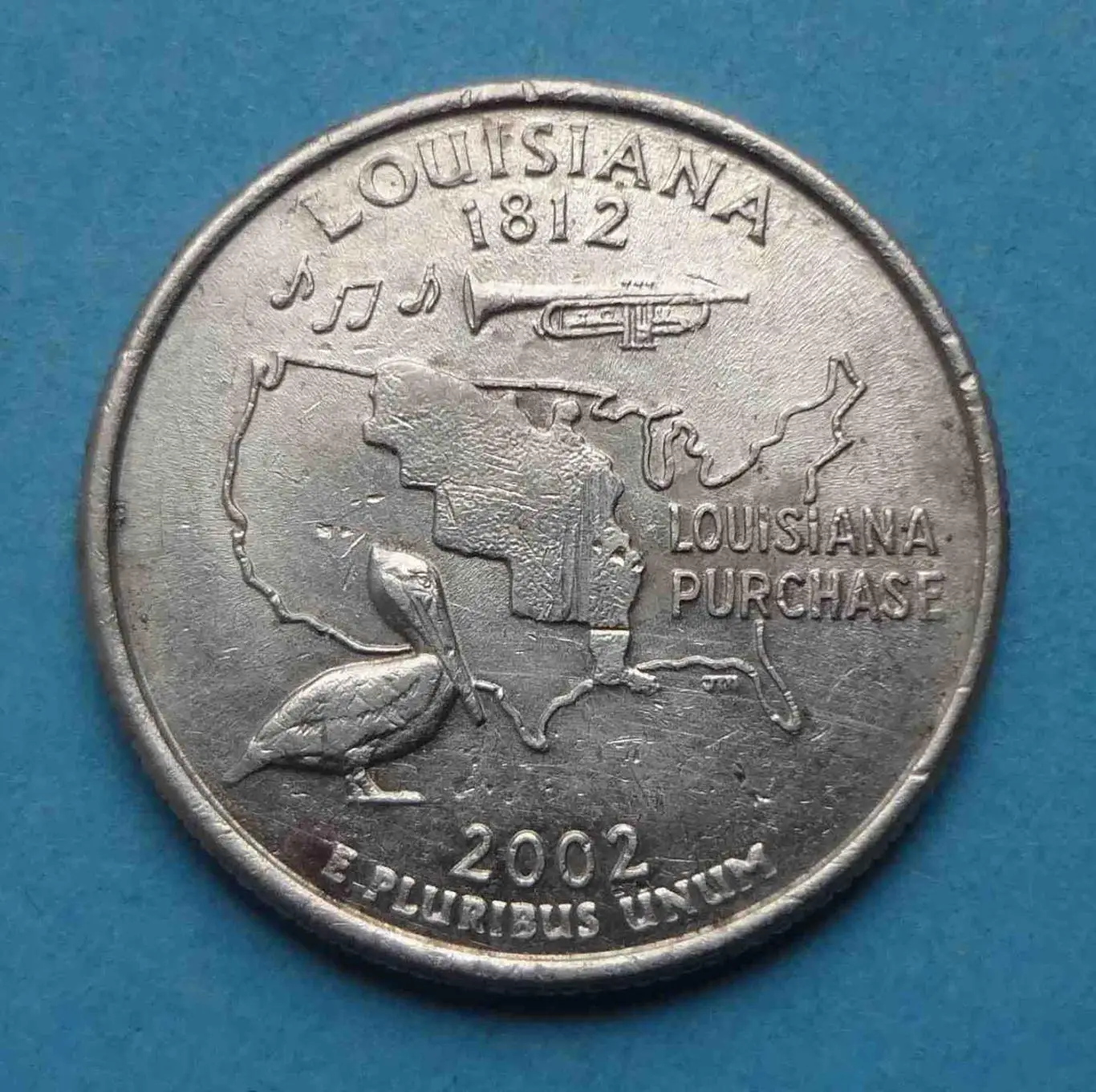 25 центов 2002 года США Луизиана (57)