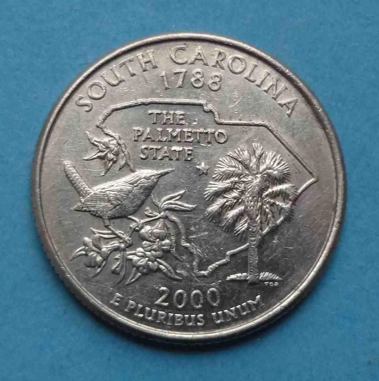 25 центов 2000 года США Южная Каролина (57)