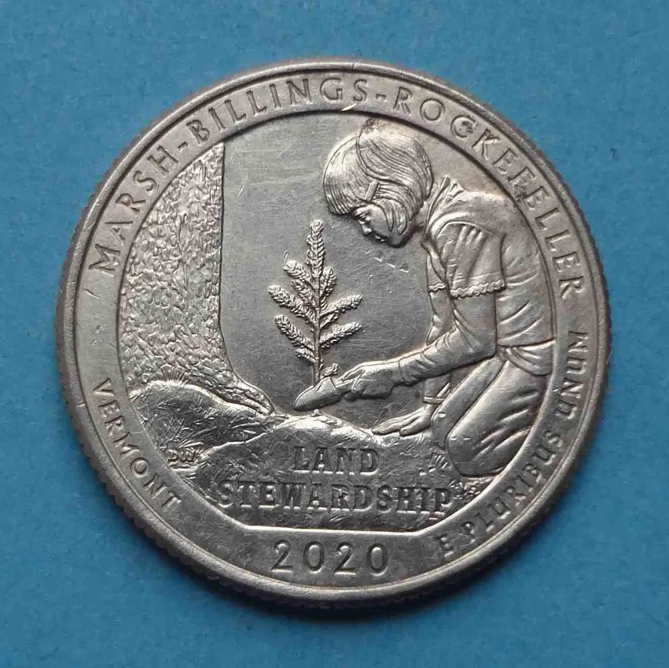 25 центов 2020 года США Национальный исторический парк Рокфеллера (57)