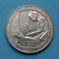 25 центов 2020 года США Национальный исторический парк Рокфеллера (57)