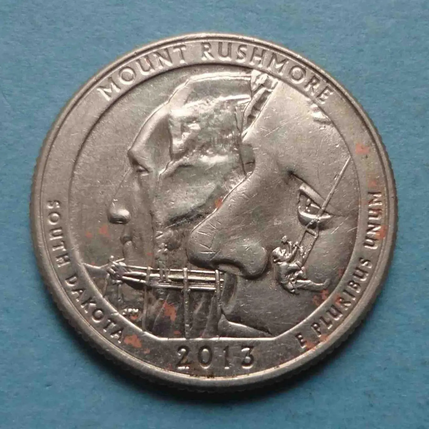 25 центов 2013 США Национальный мемориал Маунт-Рашмор (57)