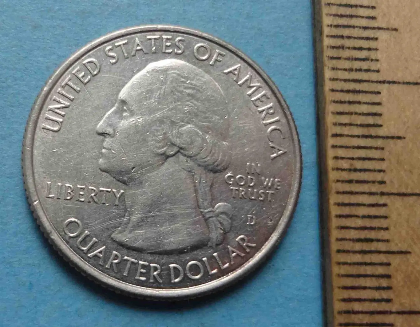 25 центов 2013 США Национальный мемориал Маунт-Рашмор (57) 1