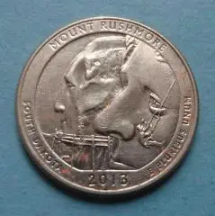 25 центов 2013 США Национальный мемориал Маунт-Рашмор (57)