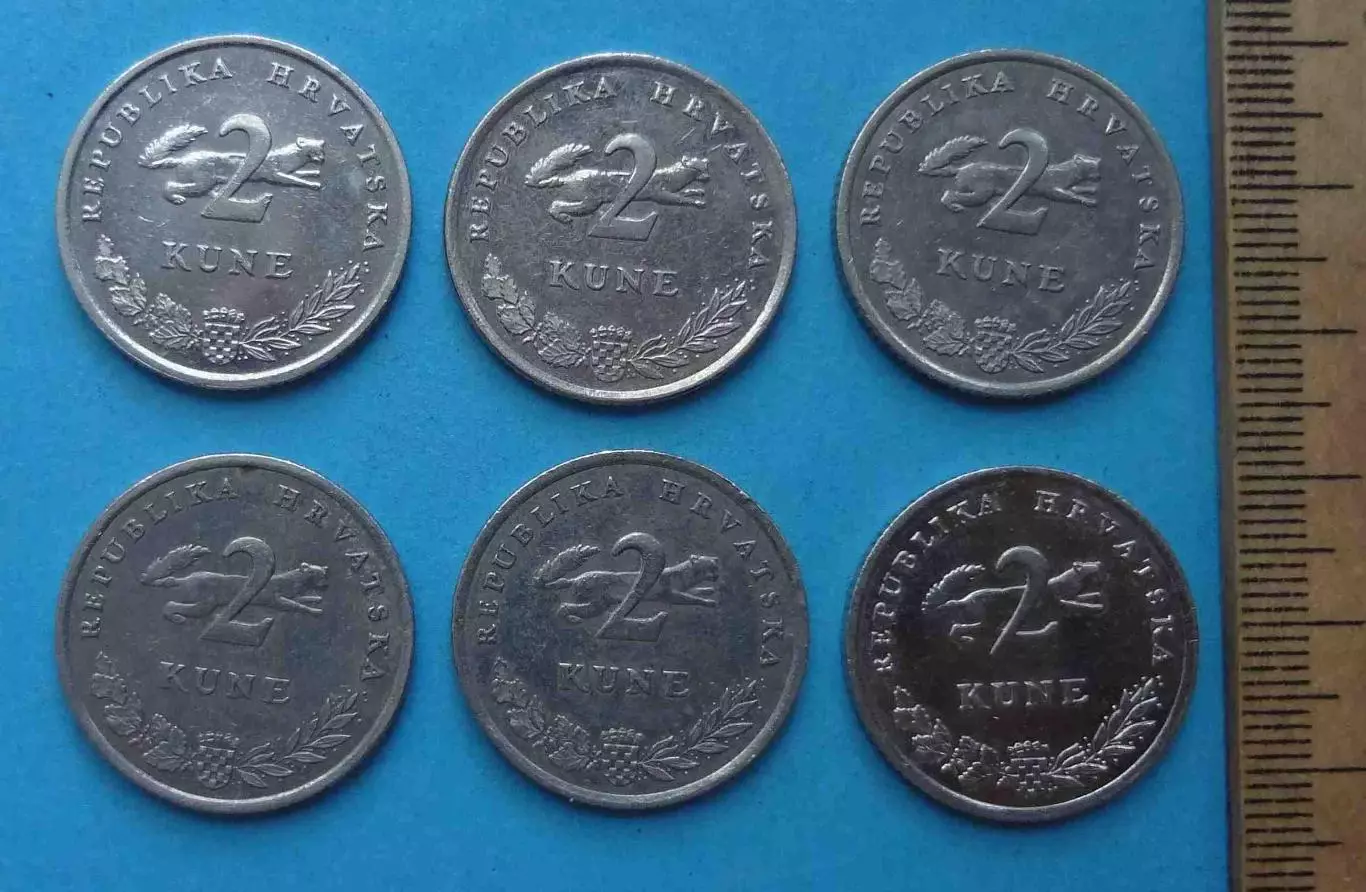 2 куна 2001-2017 года 6 штук Хорватия (59) 1