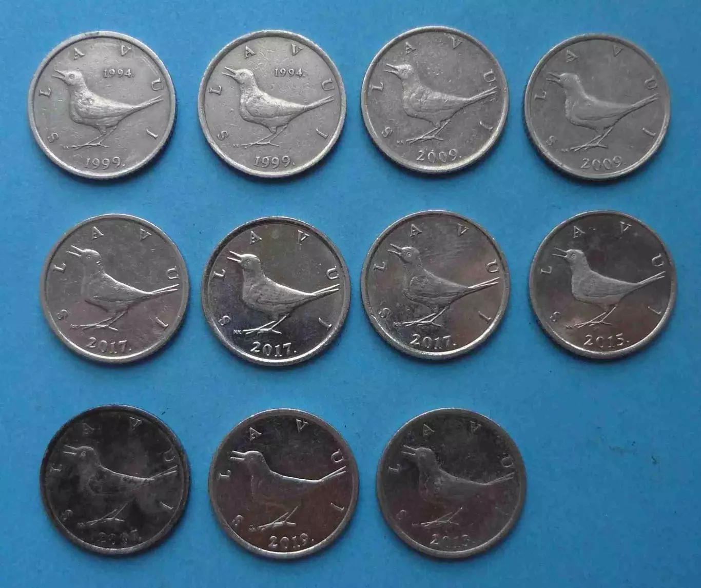 1 куна 1999-2019 года 11 штук Хорватия (59)