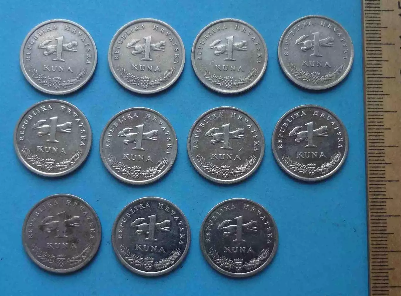 1 куна 1999-2019 года 11 штук Хорватия (59) 2