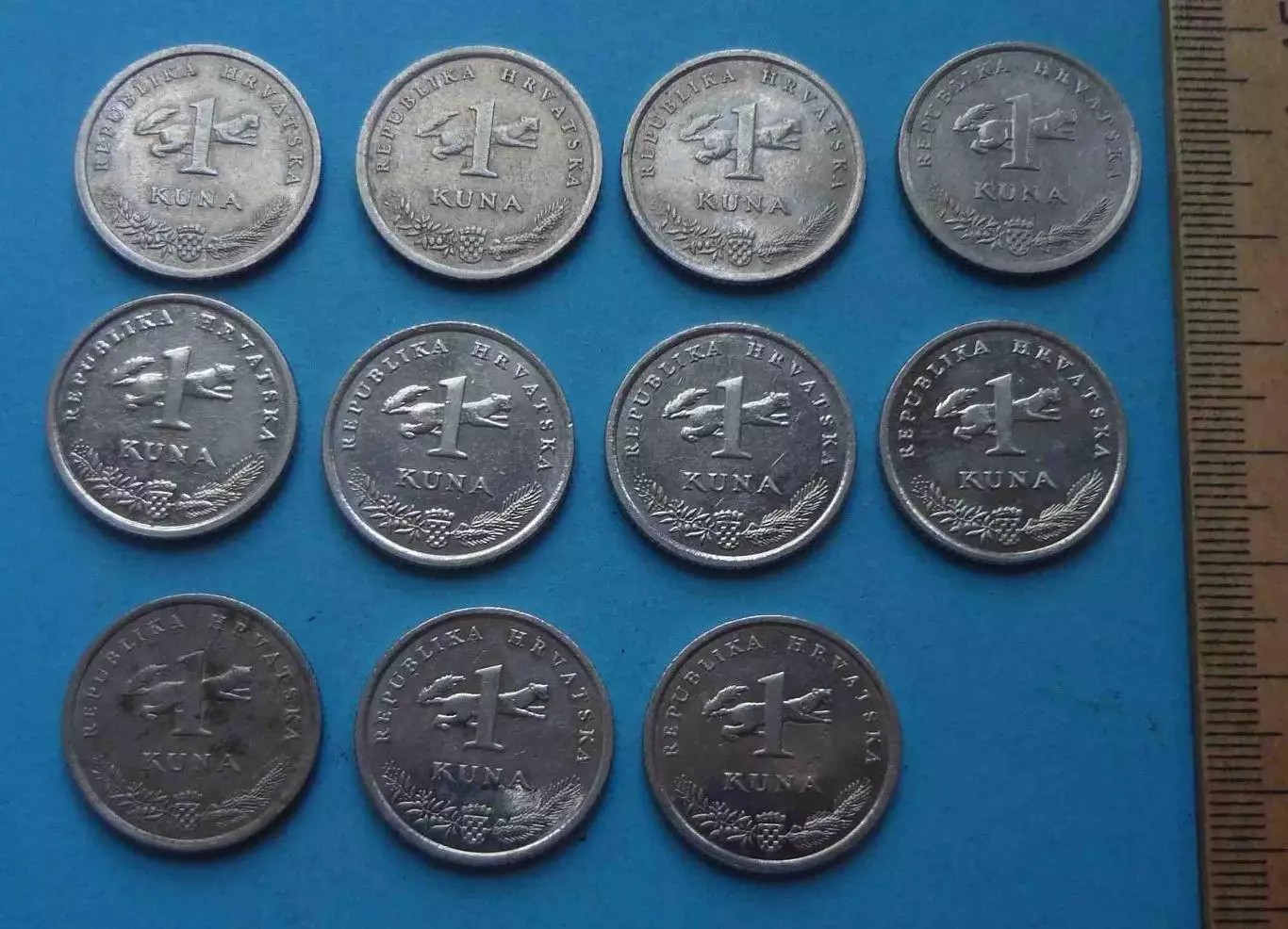 1 куна 1999-2019 года 11 штук Хорватия (59) 3