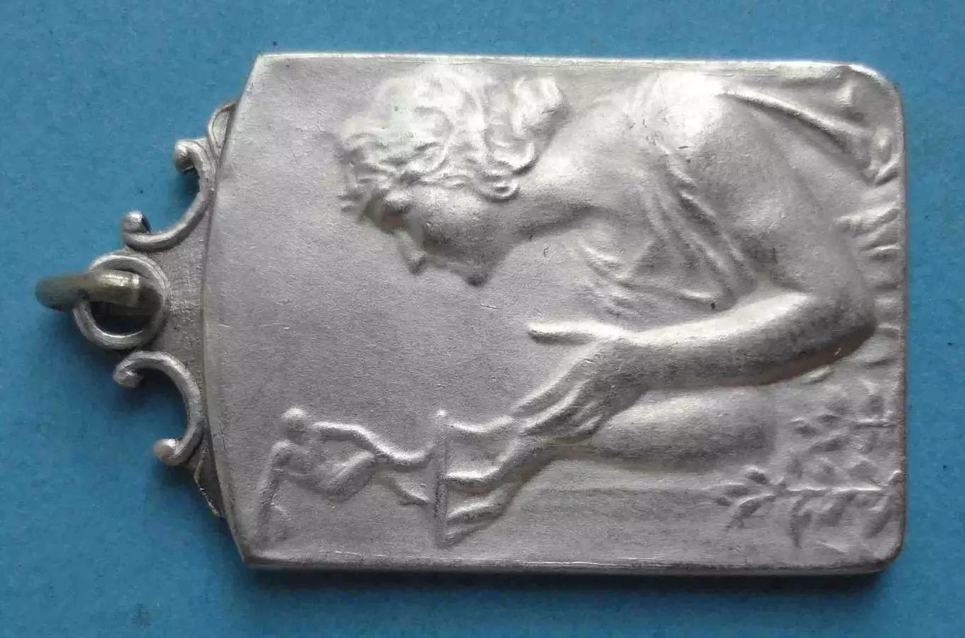 Жетон LE SOIR Финальные соревнования по бегу 1927 Бельгия серебро (59) 1