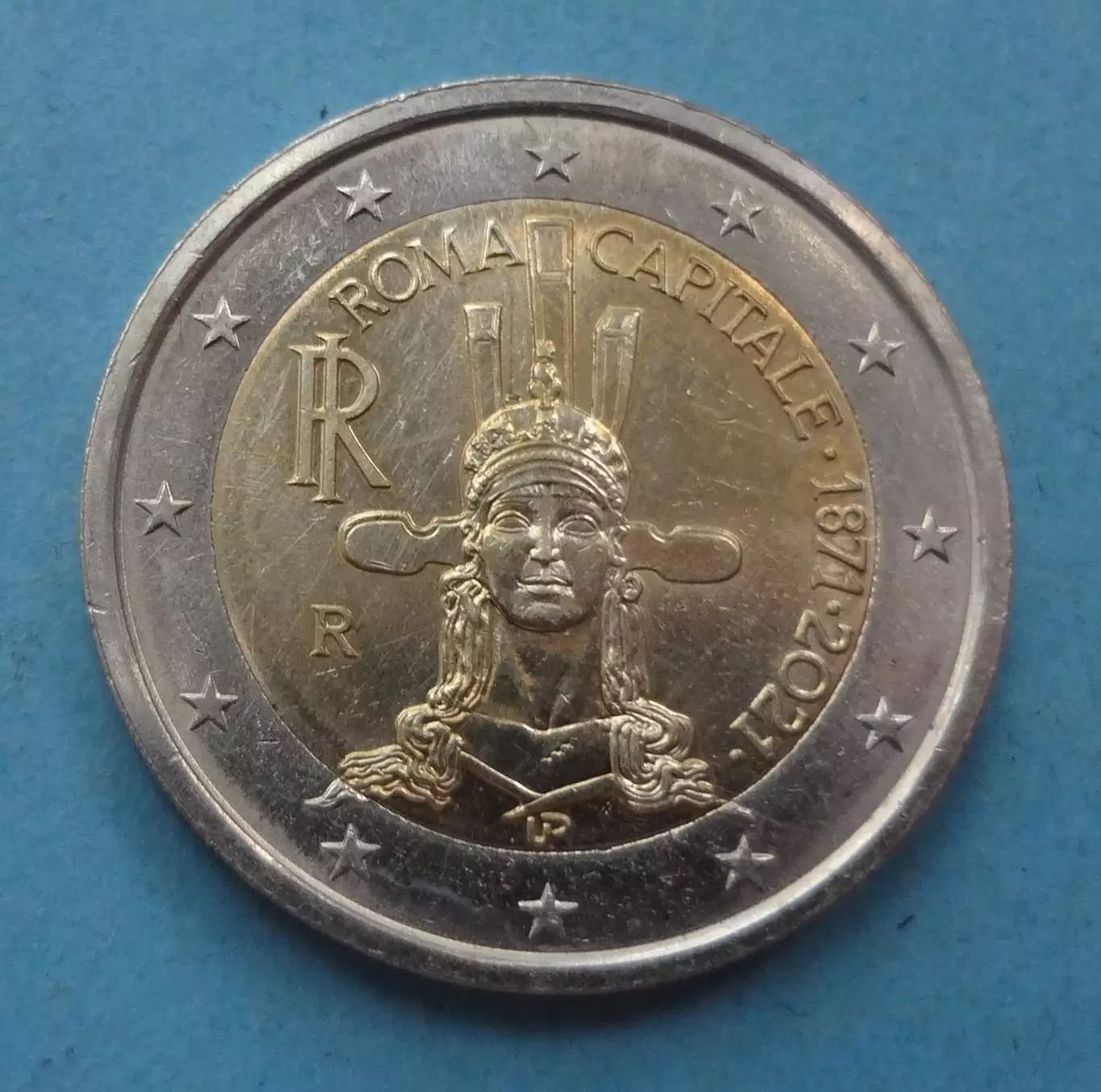 2 евро 2021 год Италия 150 лет объявления Рима столицей (60)