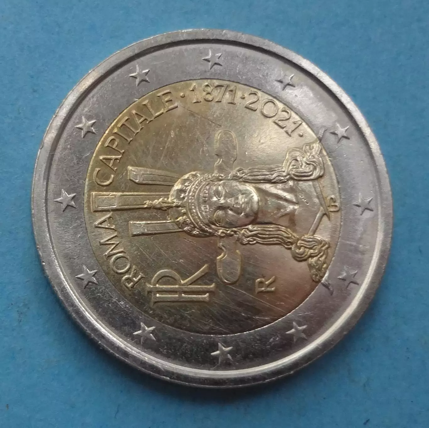 2 евро 2021 год Италия 150 лет объявления Рима столицей (60) 1
