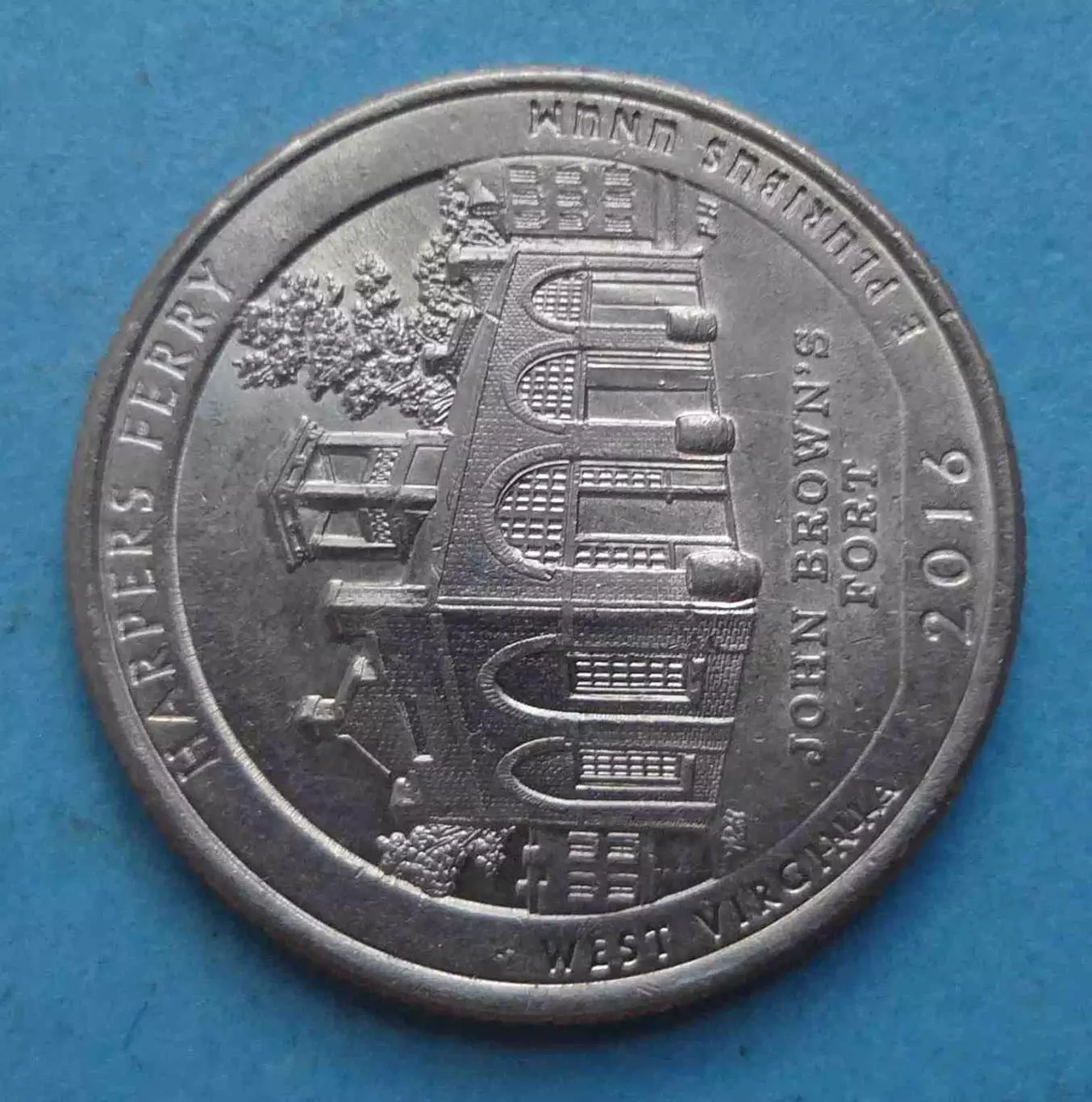 25 центов 2016 США Национальный исторический парк Харперс Ферри (33-й парк)(60) 1