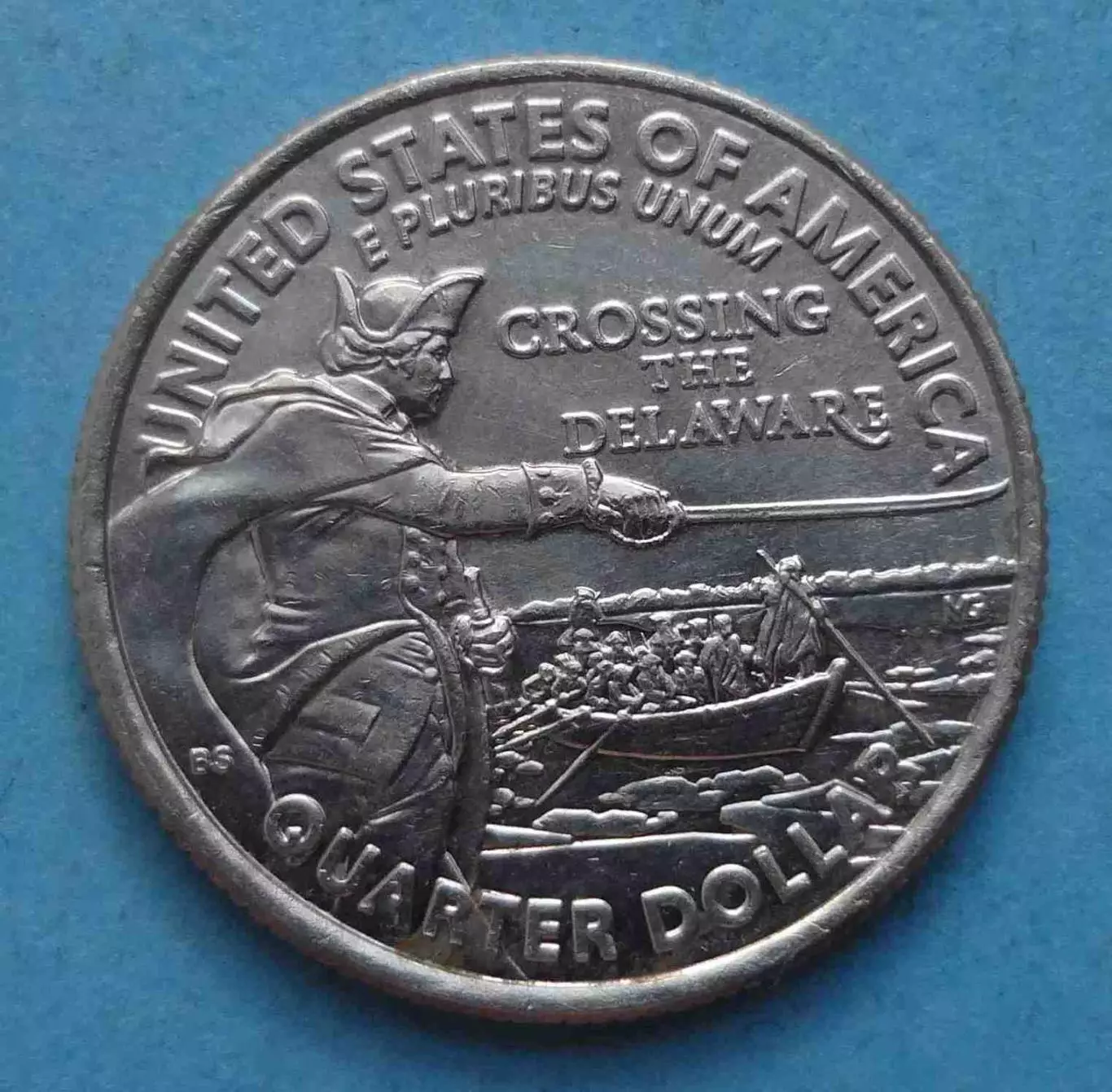 25 центов 2021 США Джордж Вашингтон Переправа через реку Делавэр (60)