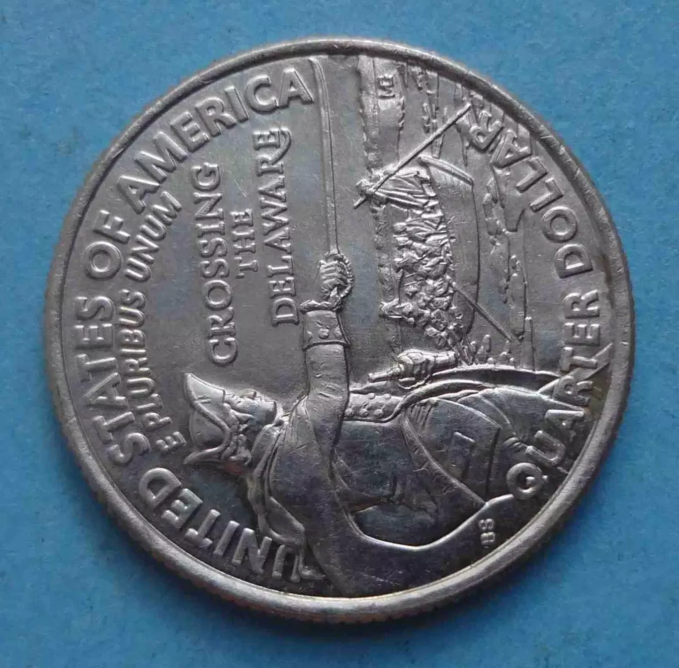25 центов 2021 США Джордж Вашингтон Переправа через реку Делавэр (60) 1