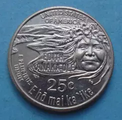 25 центов 2023 США Женщины Америки Танцовщица Эдит Канакаоле (60)