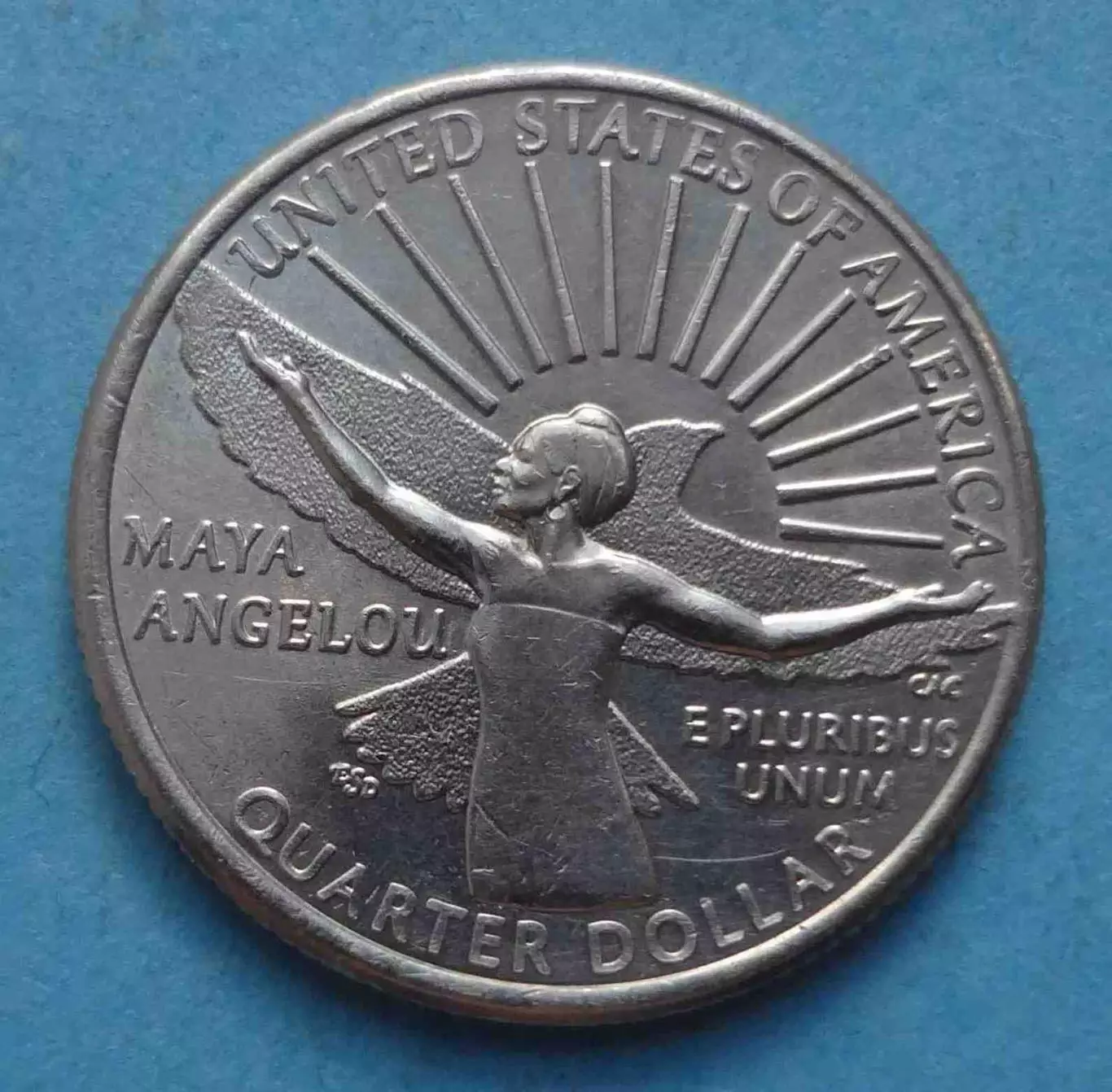 25 центов 2022 США Женщины Америки Писательница Майя Анжелуо (60)